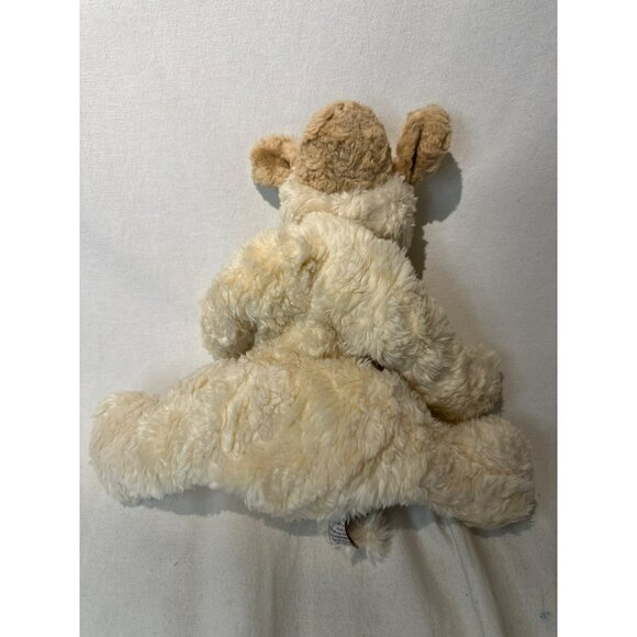 Gund Lamb Plush Large Ewenice Curly Wool Woolly Sheep Cream Tan Black Eyes HTF - Picture 5 of 6